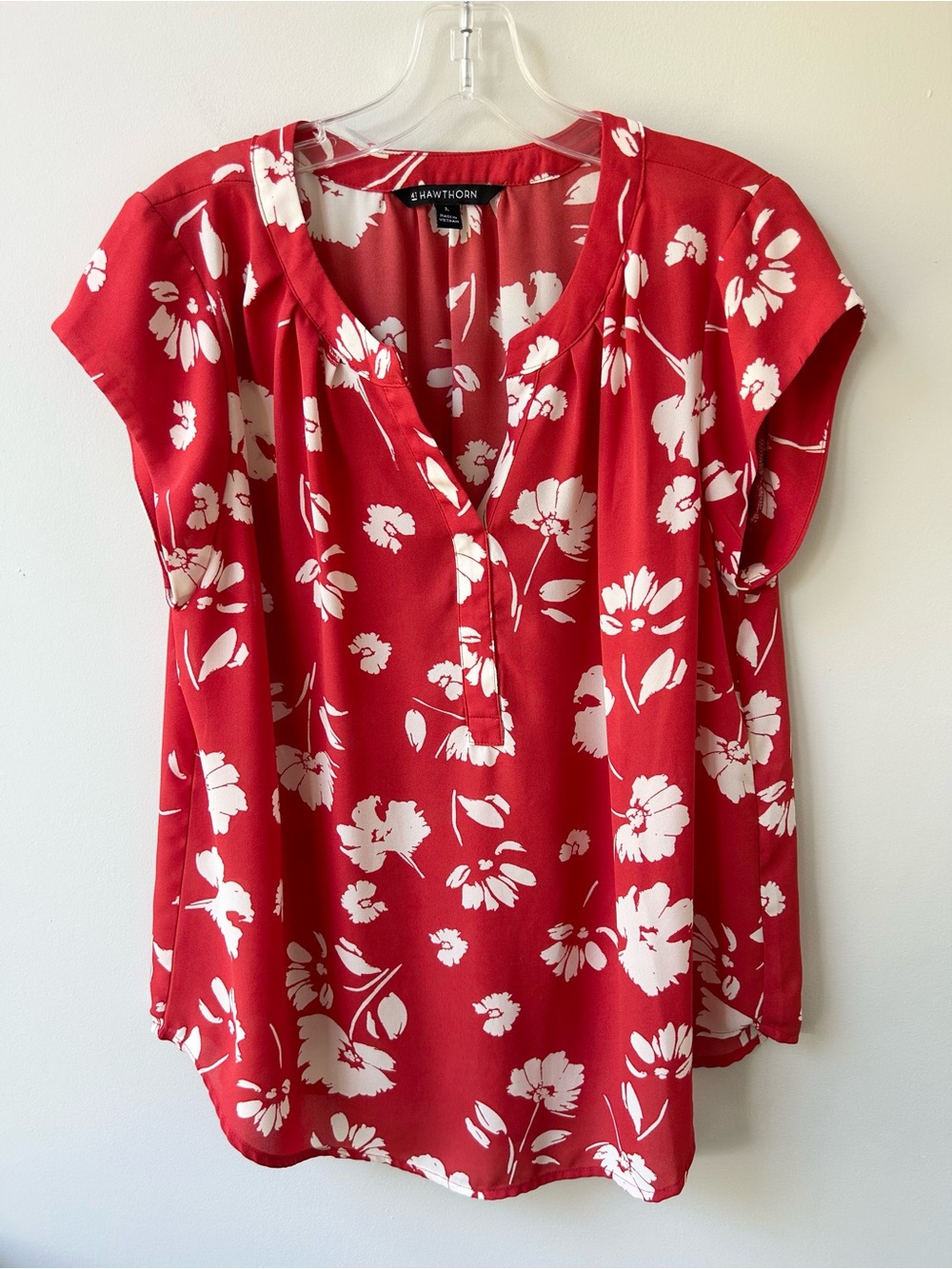 41 Hawthorn women’s short sleeved floral print blouse